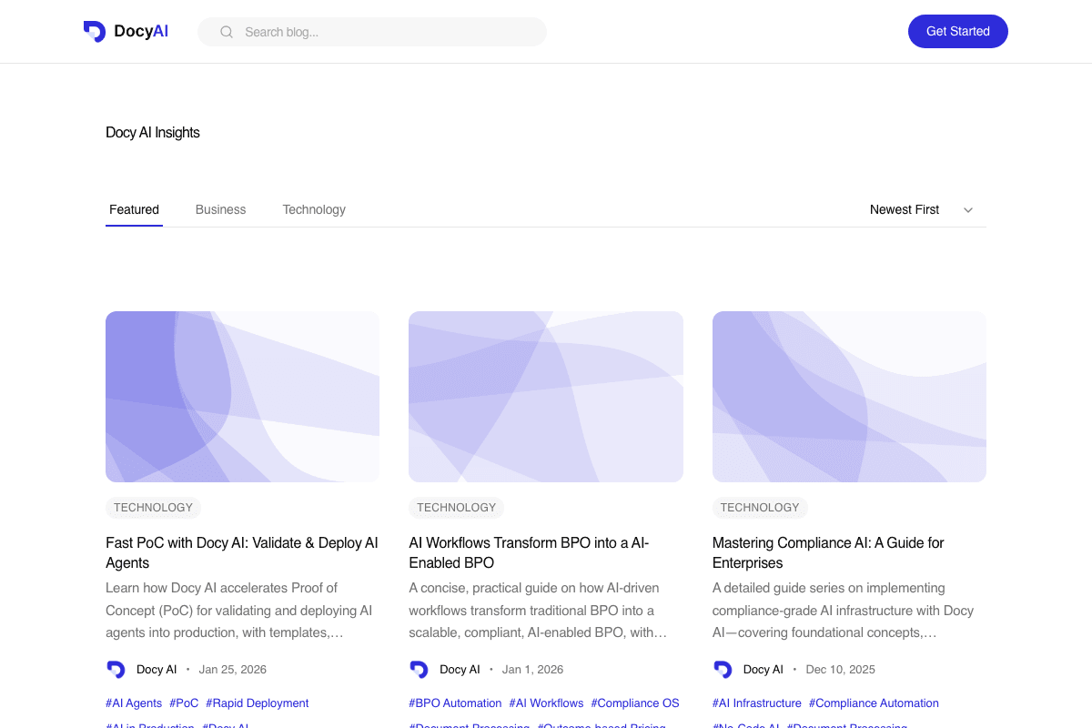 Docy AI blog screenshot